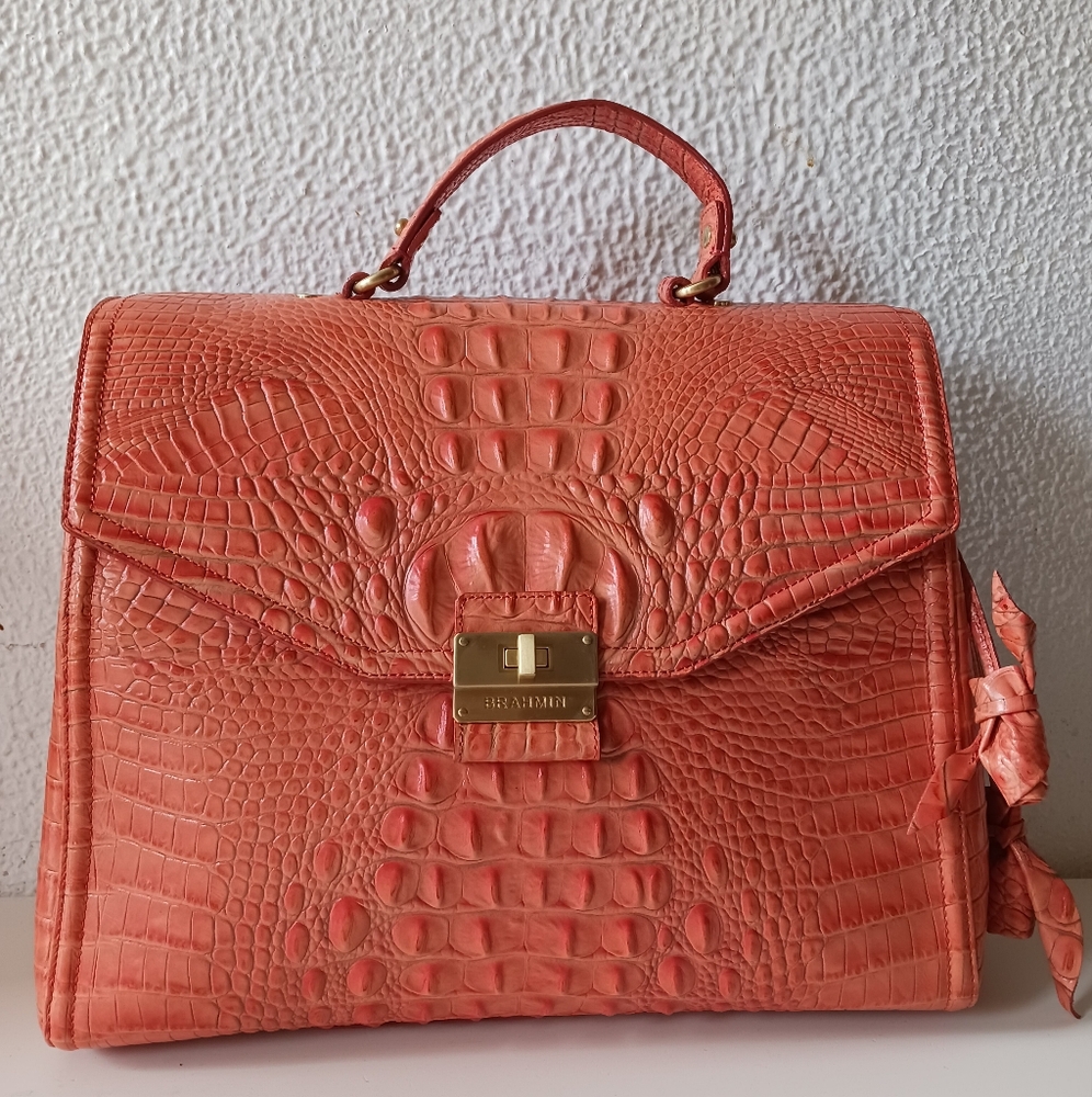 Brahmin Satchel Bag, Tulle - Picture 4 of 16